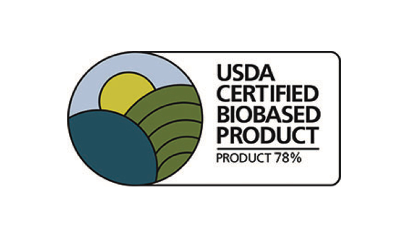 Siegel USDA CERTIFIED BIOBASED PRODUCT. FERTECS GmbH